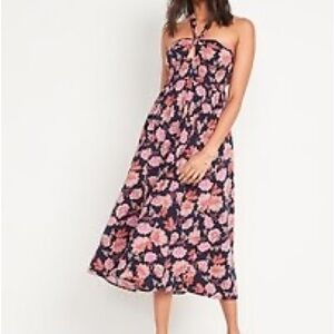 Old Navy Strapless Floral Dress - Pink and Navy Halter option